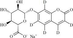7-Hydroxy Coumarin-d5 Glucuronide Sodium Salt