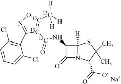 Dicloxacillin-13C4 Sodium Salt