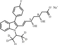 (3R,5S)-Fluvastatin-d6 Sodium Salt