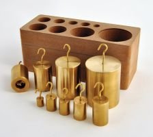 Hooked Weight Set of 9, Brass