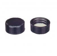 Black Phenolic Screw-Top Closures with Rubber Liner, 15-415