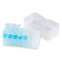 Freezer Box for 5.0mL Microcentrifuge Tubes, 21-place (7 x 3 format), with Lid, Clear