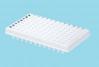 PCR plate half skirt, 96 well, white, High Profile, 200 µl, PCR Performance Tested, Polypropylene