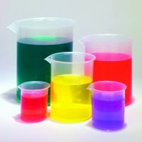Plastic Beaker Set of 5, Polypropylene