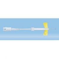 Safety-Multifly® needle, 20G x 3/4'', yellow, tube length 80 mm