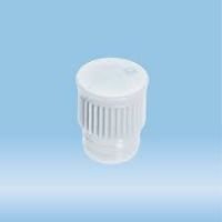 Push cap, transparent, suitable for tubes  15.7 mm, Low Density Polyethylene