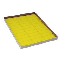 Label Sheets, Cryo, 67x25mm, for Racks and Boxes, 20 Sheets, 30 Labels per Sheet, Yellow, Red, Orange,Green, Blue, White
