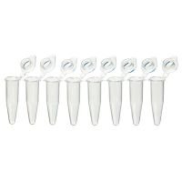 QuickSnap 0.2mL 8-Strip Tubes, with Individually-Attached Flat Caps, Clear
