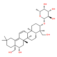 b-D-Galactopyranoside, (3b,4a,16a)-16,23,28-trihydroxyoleana-11,13(18)-dien-3-yl 6-deoxy-