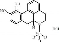 Apomorphine-13C-d3 HCl