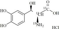 L-threo-Droxidopa-13C2-15N HCl