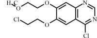 Erlotinib Impurity 42 (4-Chloro-6-(2-Chloroethoxy)-7-(2-Methoxyethoxy)-Quinazoline)