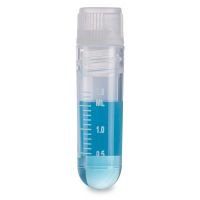 Cryogenic Vials, 2.0ml, Round Base, Sterile, Internal Threads, Attached Screwcap with O-ring seal