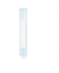 5ml Tube With Print ,75 x 12mm, Polystyrene, Round Base, With White Graduation