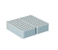 Double-block rack D13, grey, 100 Grooves