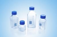 Media / Storage Bottles, Square, Clear Plastic (PC)
