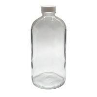 32 oz Clear Boston Round Bottles,  94x206mm, 33-400mm Thread