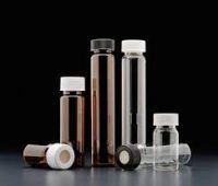 40mL Clear Vial, 24-400mm Solid Top White Polypropylene Closure