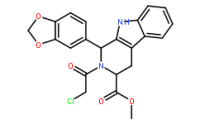 (1R,3R)-Methyl 1-(benzo[d][1,3]dioxol-5-yl)-2-(2-chloroacetyl)-2,3,4,9-tetrahydro-1H-pyrido[3,4-b]indole-3-carboxylate