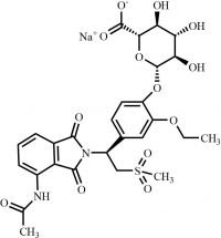 O-Desmethyl Apremilast Glucuronide Sodium Salt