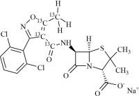 Dicloxacillin-13C4 Sodium Salt