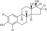 Estradiol-d4 (Estradiol Valerate EP Impurity A-d4, Estriol EP Impurity D-d4, Ethinylestradiol EP Impurity D-d4)