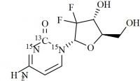 Gemcitabine EP Impurity B-13C-15N2 (alpha-Gemcitabine-13C-15N2) 