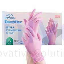 5 Mil Pink Intco Touch Flex Nitrile Examination Gloves| Products Supplier